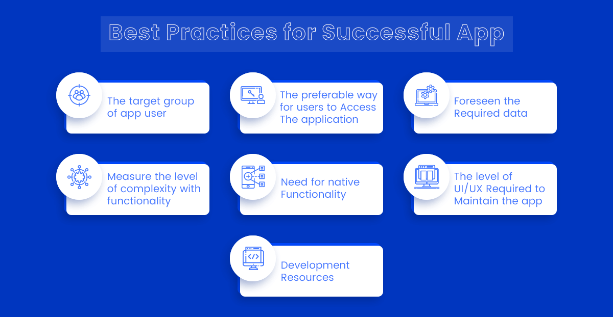 Best Practices for a Successfull app