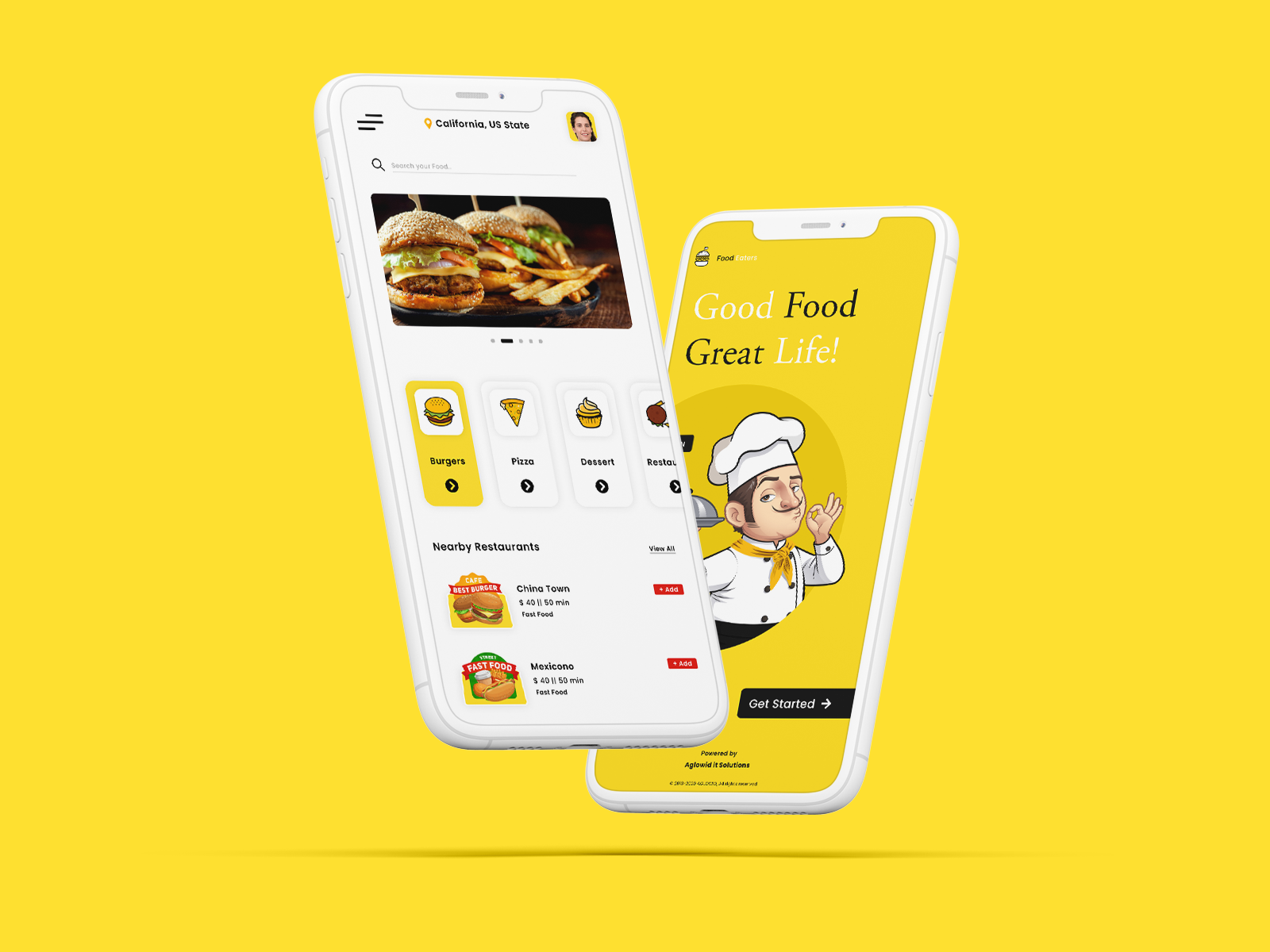 Our Dribbble Shot - Food Delivery App