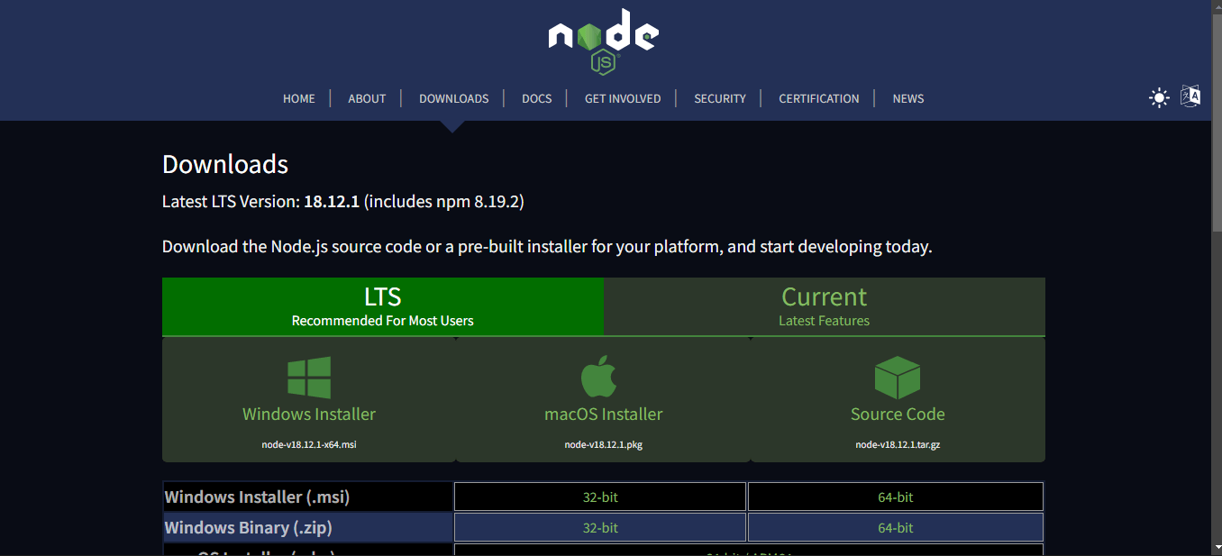 install Node.JS