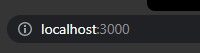 localhost 3000