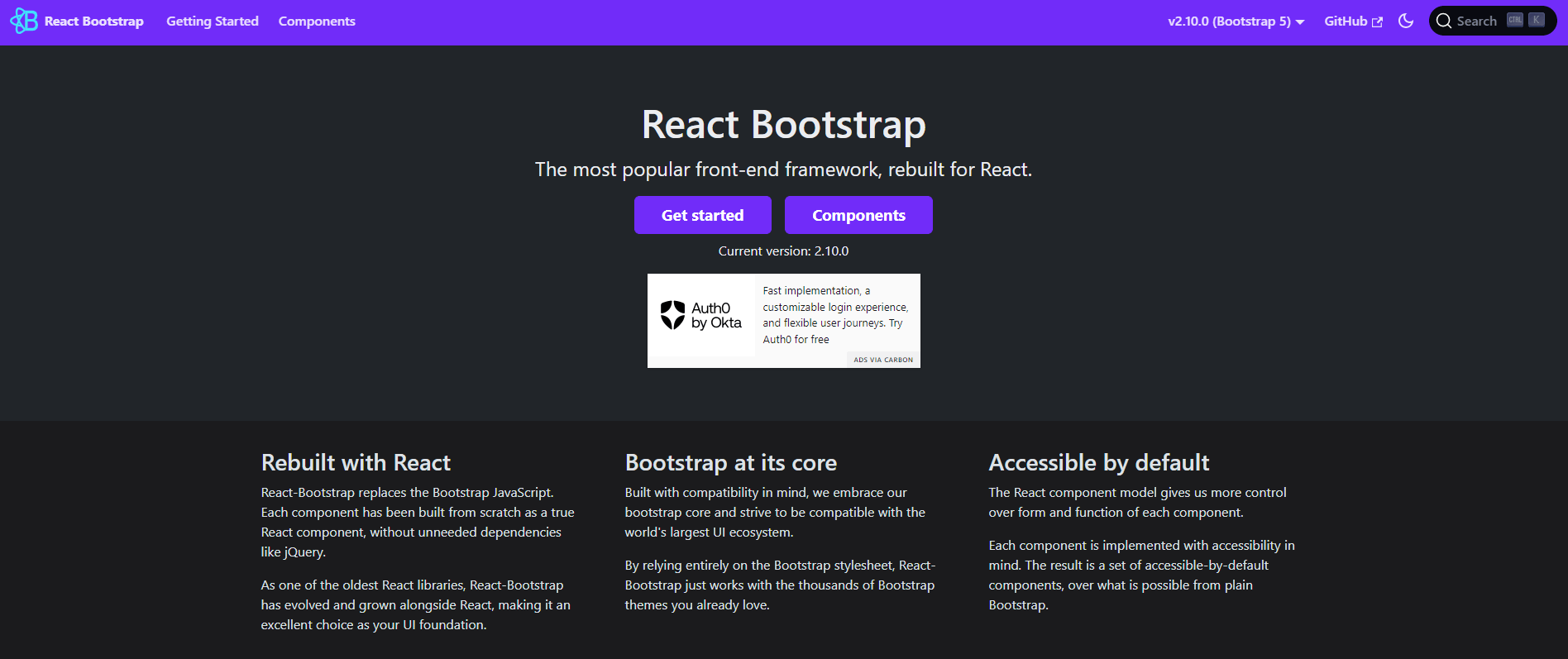 React Bootstrap