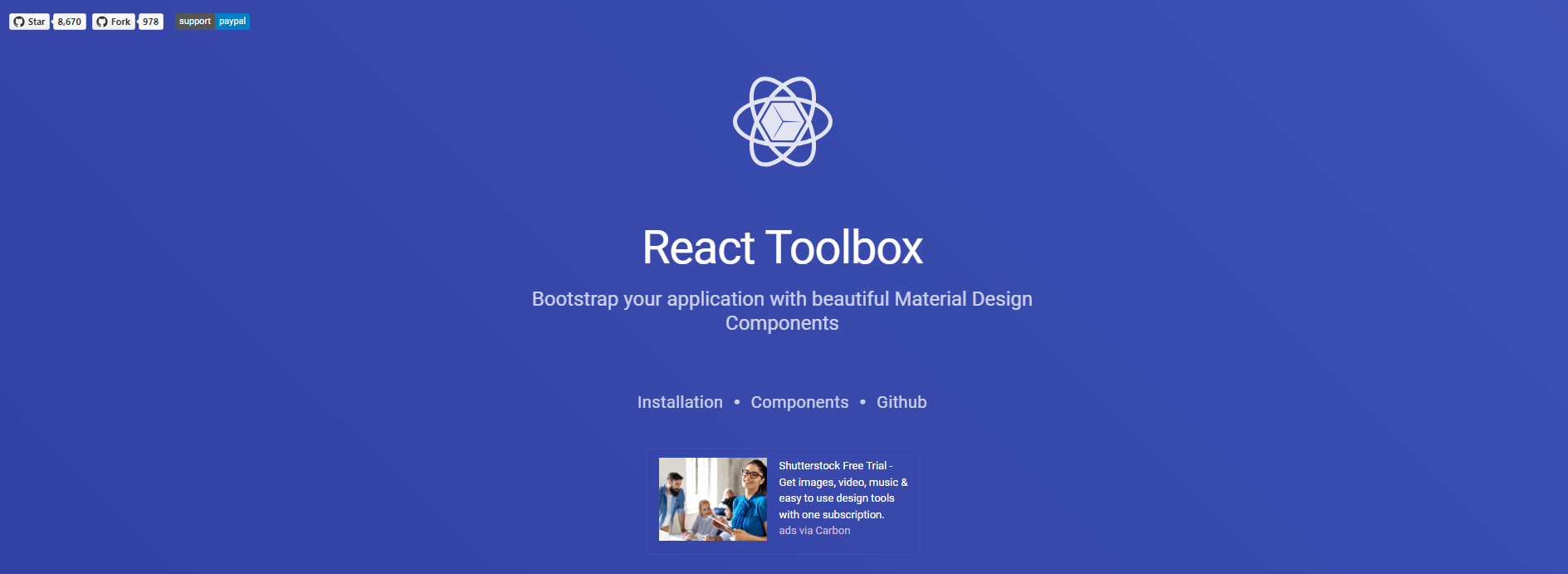 React Toolbox