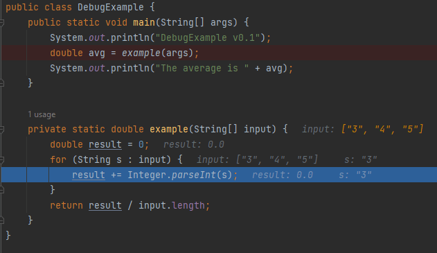 value of variable